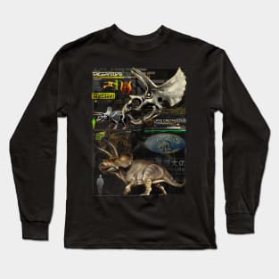 Triceratops profile Long Sleeve T-Shirt